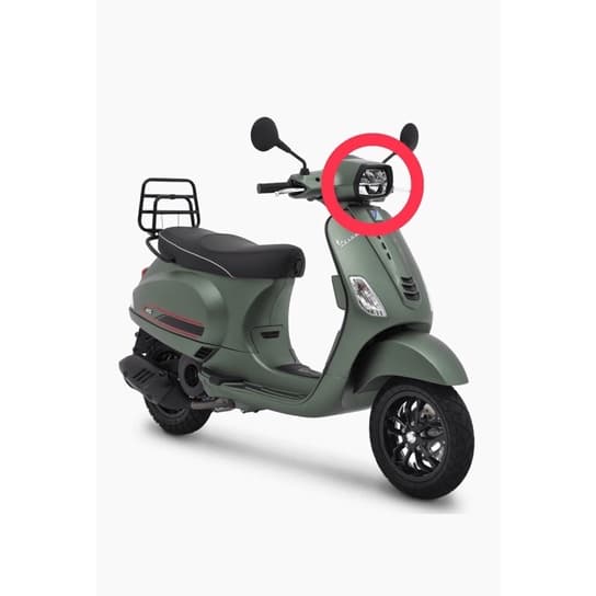 กรอบไฟหน้า แก๊ปไฟหน้า Vespa S สำหรับไฟหน้า 6 เหลี่ยม ปี 2019 ขึ้นไป รูปที่ 3