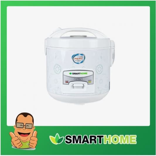 SMARTHOME หม้อหุงข้าว 1 ลิตร รุ่น SRC1012 หม้อหุงข้าวไฟฟ้า หม้อหุงข้าวอุ่นทิพย์ แบบเคลือบเทปล่อน ข้าวไม่ติดข้าว รูปที่ 1