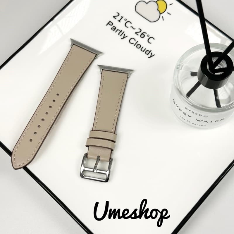 สายสําหรับแอปเปิ้ลวอชเเบบหนัง PU สาย smart watch11/10/9 8/7/6/5/4/3/2/1Se ขนาด38/40/41/42/44/45/46/49มม สายนาฬิกา รูปที่ 5