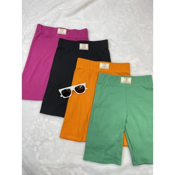 กางเกงbiker กางเกงผ้าร่อง ผ้าร่องไฮโซ เกรดพรีเมี่ยม BIKER SHORT ขาสามส่วน 3ส่วน สาวอวบใส่ได้ รูปที่ 2