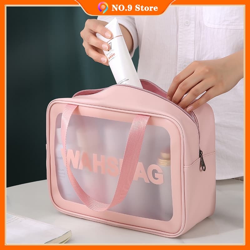 กระเป๋าเครื่องสําอาง pvc ติดซิป โปร่งใส กระเป๋ากันน้ำ กระเป๋าแต่งหน้าแบบใส รูปที่ 2