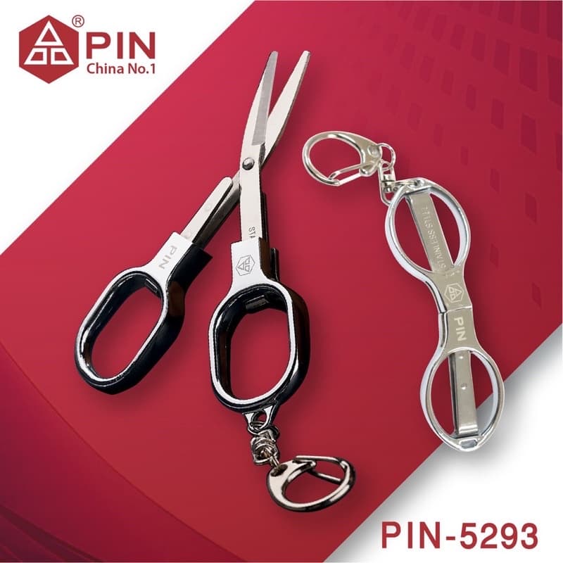 กรรไกรPIN รุ่น 5293 กรรไกร เล็ก พับได้ สำหรับพกพา ขนาด 2.9 นิ้ว รูปที่ 1