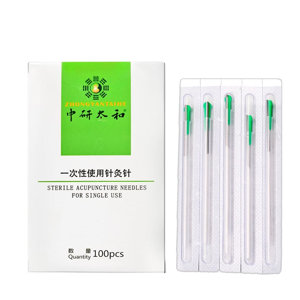 Zhongyan TAIHE เข็มฝังเข็ม แบบใช้แล้วทิ้ง (1 กล่อง 100 ชิ้น)