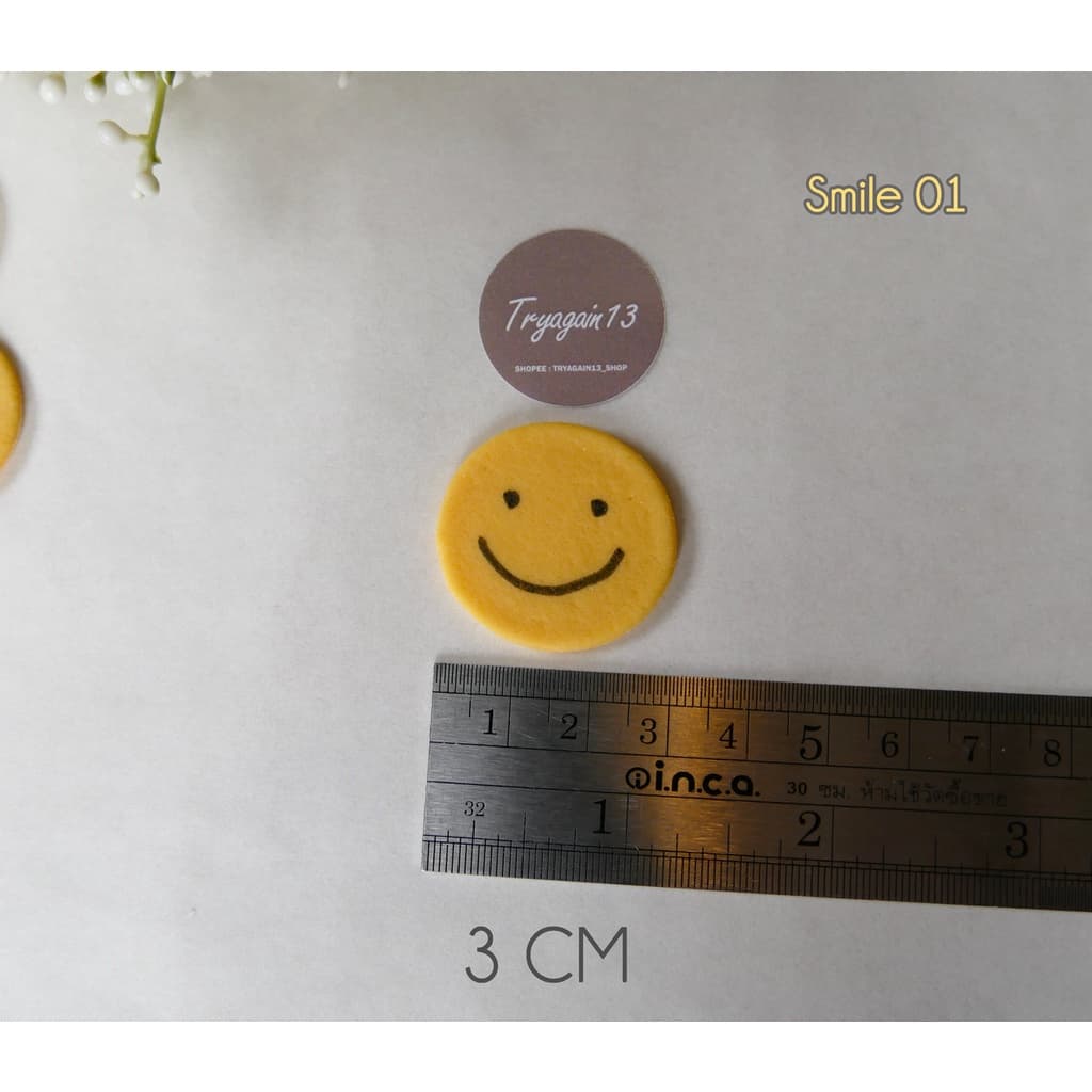 Smile น้ำตาลตกแต่งเค้ก น่ารักมาก น้ำตาลแต่งขนม ขนาด 2.5 และ 3 cm น้องน่ารักมากแต่งเค้กได้ง่าย รูปที่ 5