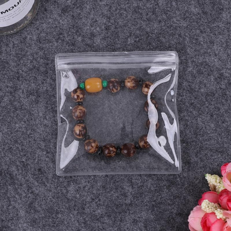 St.kunkka 20-50 ชิ้น ซองซิป ถุงซิปล็อคพลาสติก ถุงพลาสติก Ziplock pvc สีโปร่งใส สําหรับใส่เครื่องประดับ ต่างหู จํานวน รูปที่ 2