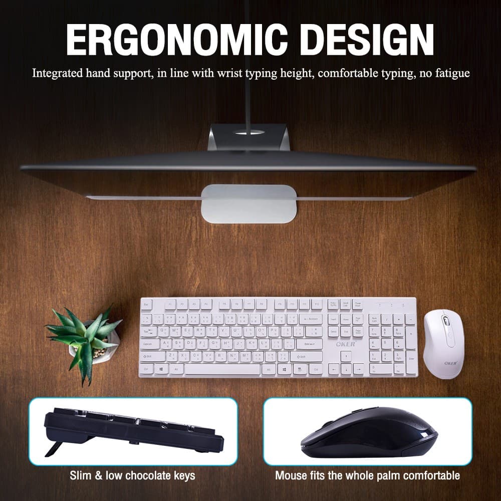 ส่งเร็ว OKER K8800 DOMINATOR 2.4GHZ WIRELESS COMBO Mouse Keyboard ชุดคีย์บอร์ดเม้าส์ไร้สาย เมาส์ไร้สาย DM 8800 รูปที่ 5