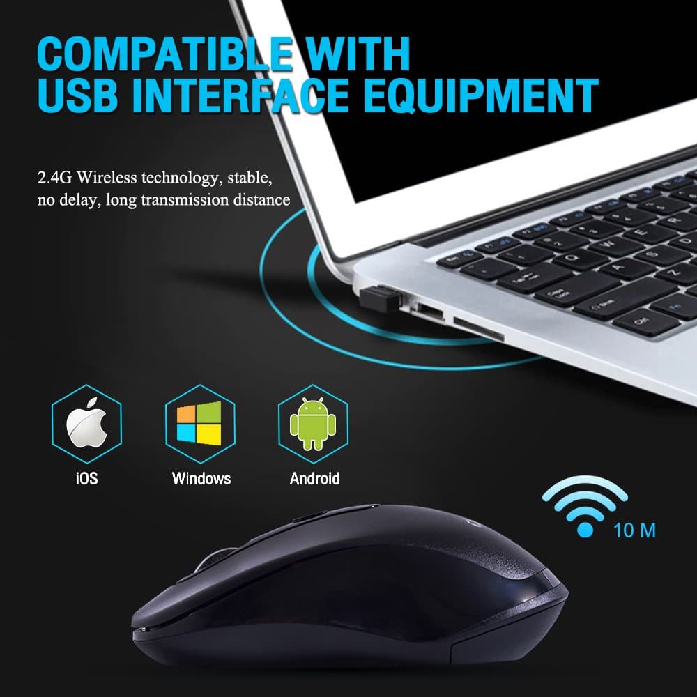 ส่งเร็ว OKER K8800 DOMINATOR 2.4GHZ WIRELESS COMBO Mouse Keyboard ชุดคีย์บอร์ดเม้าส์ไร้สาย เมาส์ไร้สาย DM 8800 รูปที่ 6