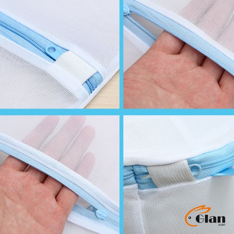 Glanxuan ถุงซักผ้า เนื้อละเอียด ถุงซักถนอมผ้า laundry bag รูปที่ 8
