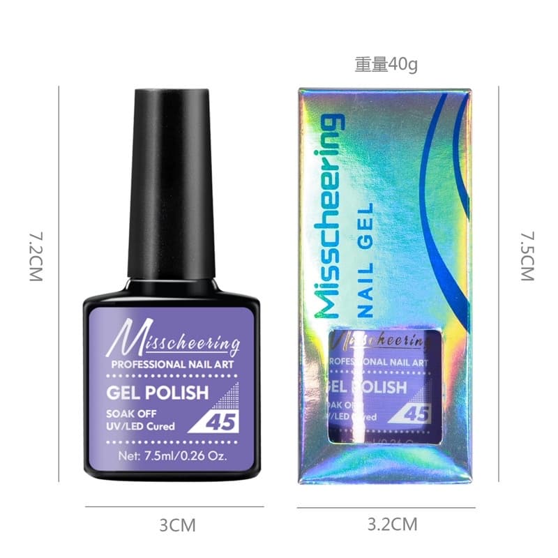 สีทาเล็บเจล Misscheering มี66สีสวยๆเม็ดสีแน่นติดทน ขนาด7.5ml. ในไทย รูปที่ 4