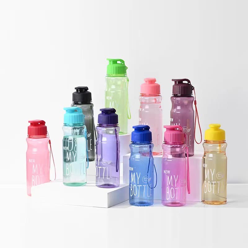 BoBo_Family กระบอกน้ำพลาสติก กระบอกน้ำดื่มBOTTLEแบบหนา 550ml ทำจากวัสดุPET/ รูปที่ 2
