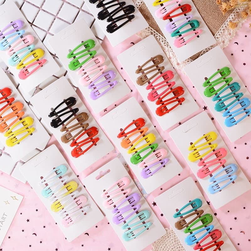 Cute 042 กิ๊บติดผม กิ๊บแป๊ก ทรงหยดน้ำ 6 ชิ้น/แผง รุ่น ยาว 5 cm. รูปที่ 3