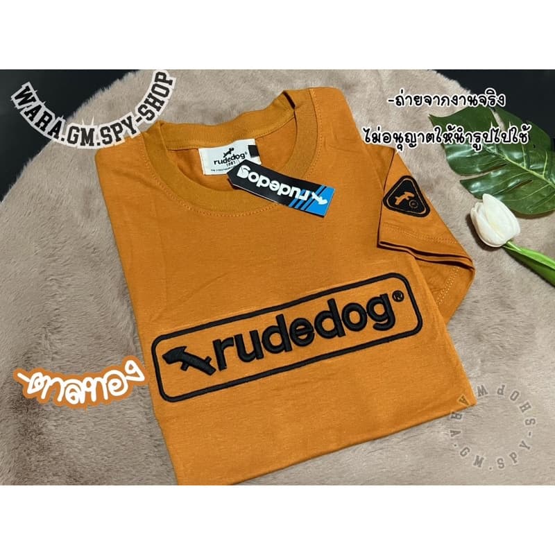 มาใหม่เสื้อยืดแขนสั้นruded0g”ปักอกและแขนตามภาพเลยนะคะ” s m l xl 2xl”ผ้าคอตตอนนุ่มไม่หยาบ”จ รูปที่ 3