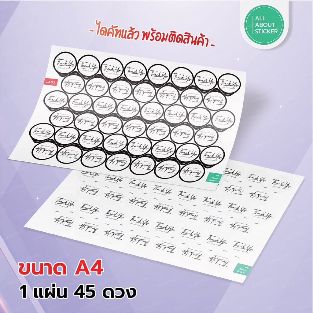 สติ๊กเกอร์ปิดฝากันหก ติดฝาแก้วกันหก กันได้จริง ใส่ใจออเดอร์ลูกค้า จำนวน 45 ดวง กันน้ำ 100% รูปที่ 3