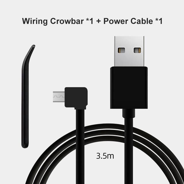 สําหรับ 70Mai สายชาร์จสําหรับ 70Mai 4K A800S 70Mai A500S 70Mai 1S D06 D07 D10 M300 70Mai สาย Micro USB สําหรับรถยนต์ DVR รูปที่ 1
