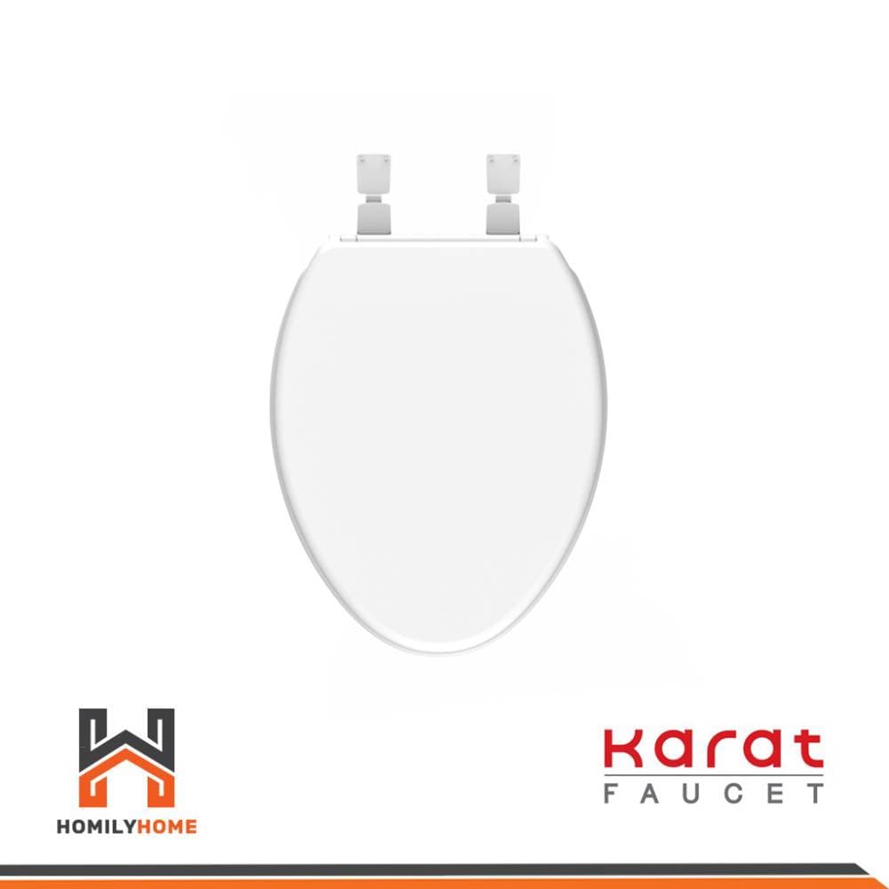 Karat Faucet ฝารองนั่งชักโครก แบบธรรมดา สีขาว รุ่น ECP-02-301-11 กะรัต ฝาชักโครก สุขภัณฑ์ ฝารองนั่ง รูปที่ 2