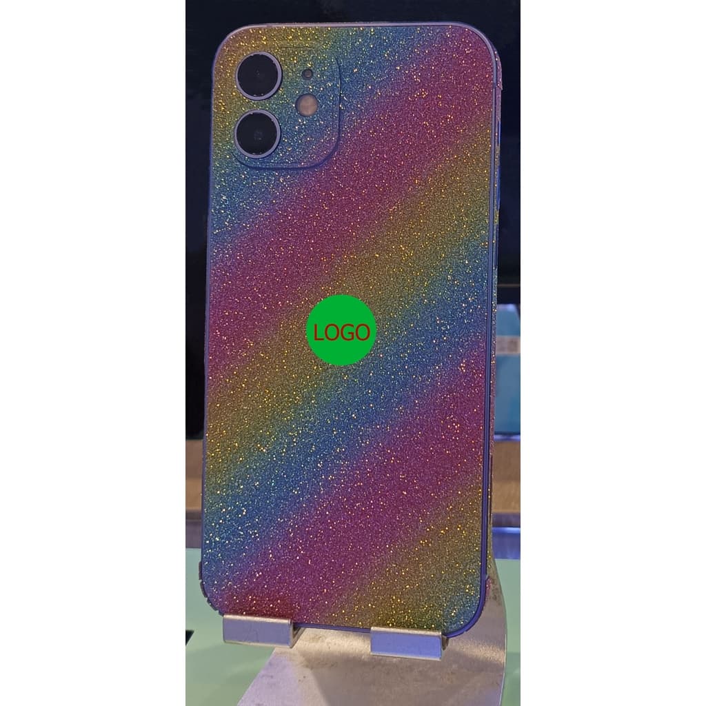 ฟิล์มหลัง กากเพชร สำหรับ iphone 6 6s 6sPlus 6Plus 7 7Plus 8 8Plus SE2020 X XS XS-Max 11 12 11ProMax 12Promax 13Promax รูปที่ 1