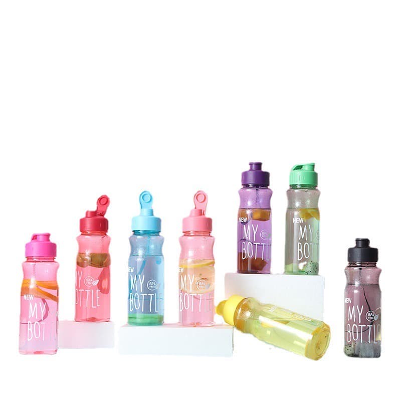 BoBo_Family กระบอกน้ำพลาสติก กระบอกน้ำดื่มBOTTLEแบบหนา 550ml ทำจากวัสดุPET/ รูปที่ 3