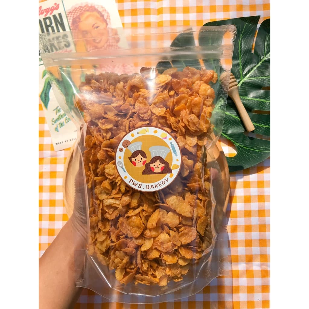 คอนเฟลกคาราเมล 250g | PWS.BAKERY ถุงกลาง หอมกรอบ ทานเพลิน รูปที่ 5