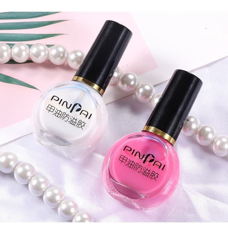 กาวทาขอบเล็บป้องกันสีเล็บเปื้อน มีสีขาว-ชมพู/ขวดเล็ก-ขวดใหญ่ขนาด10ml.-15ml. ในไทย รูปที่ 5
