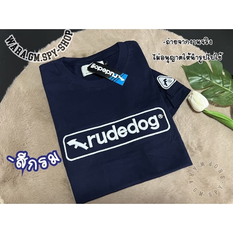 มาใหม่เสื้อยืดแขนสั้นruded0g”ปักอกและแขนตามภาพเลยนะคะ” s m l xl 2xl”ผ้าคอตตอนนุ่มไม่หยาบ”จ รูปที่ 4