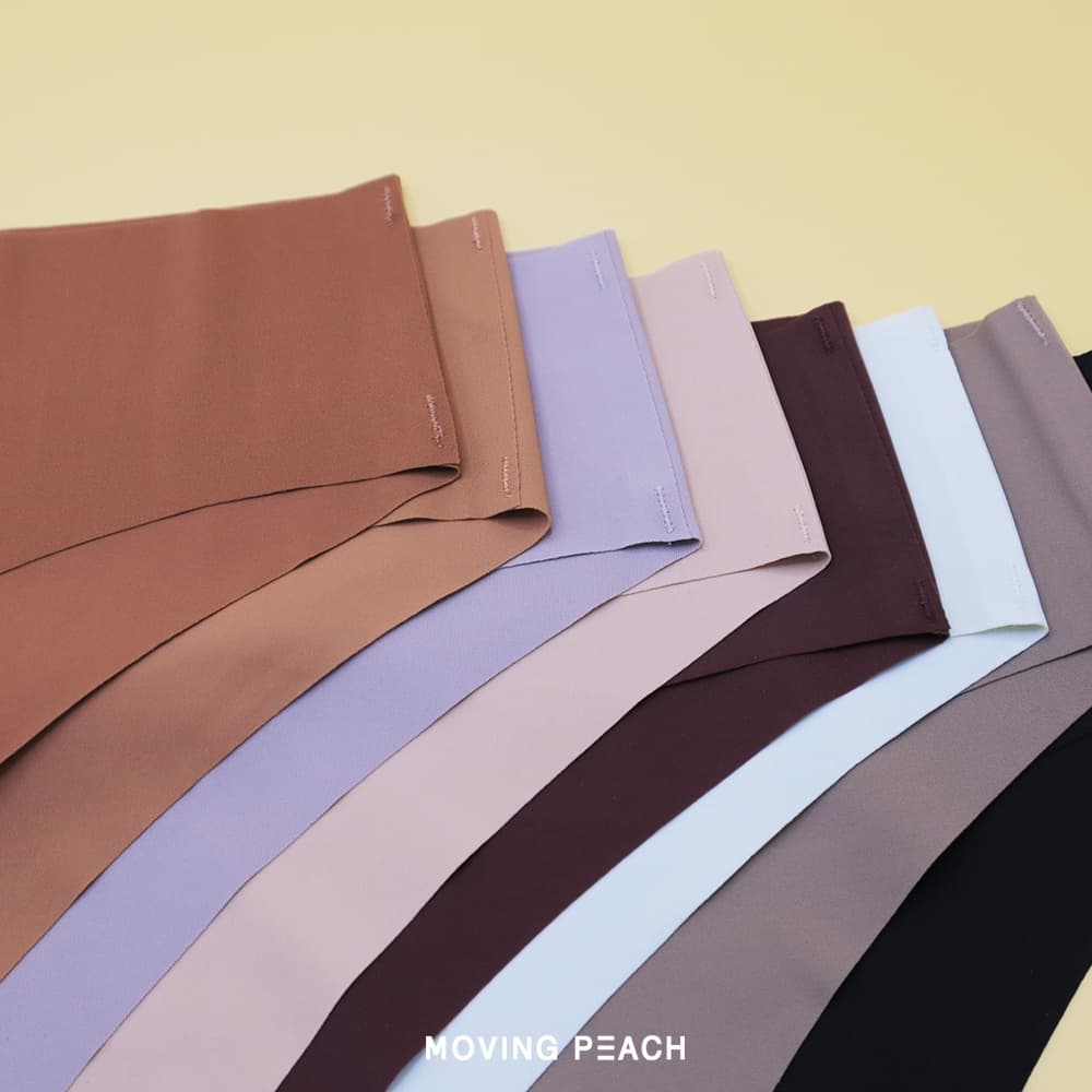 MOVING PEACH กางเกงชั้นใน ผ้าเรยอน ไร้รอยต่อ สําหรับผู้หญิง S-XL รูปที่ 5