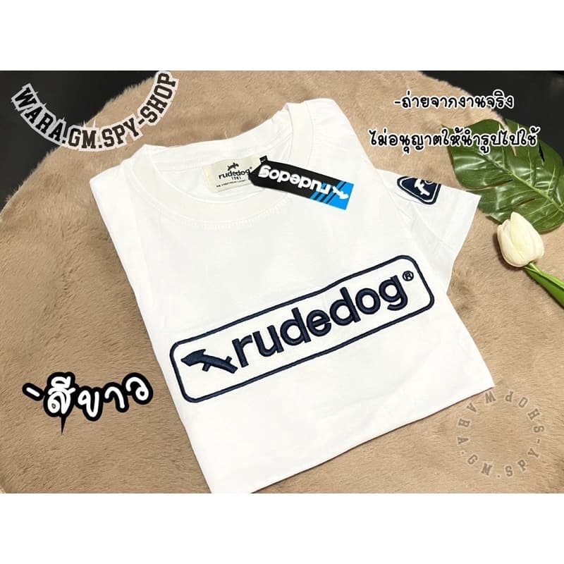 มาใหม่เสื้อยืดแขนสั้นruded0g”ปักอกและแขนตามภาพเลยนะคะ” s m l xl 2xl”ผ้าคอตตอนนุ่มไม่หยาบ”จ รูปที่ 6