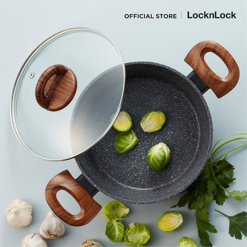 LocknLock หม้อสองหูพร้อมฝาปิด Baum Series ขนาด 20 cm. รุ่น LBU1202 รูปที่ 5