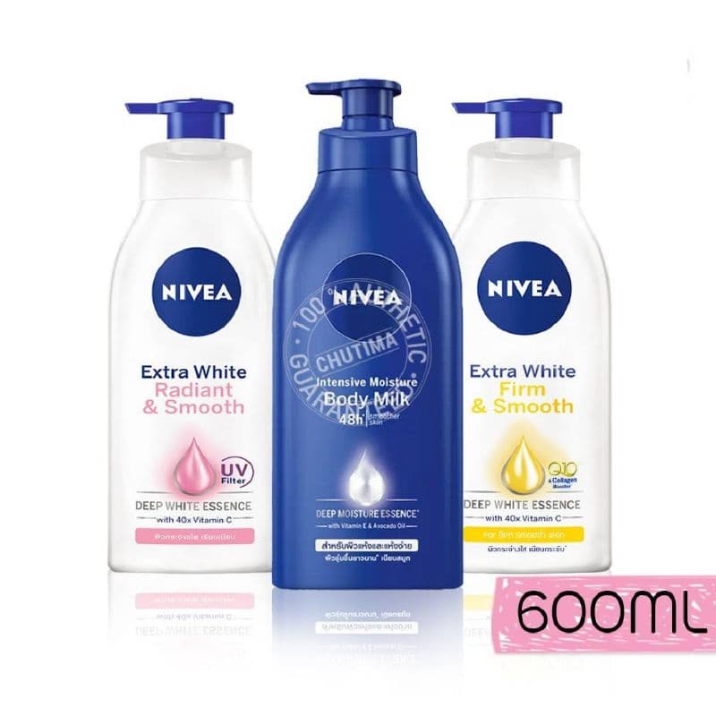 SALE/แท้นีเวียโลชั่นบำรุงผิว บอดี้ มิลค์/เอ็กซ์ตร้า ไวท์ 400- 600มล. NIVEA intensive body milk/extra white lotion รูปที่ 1
