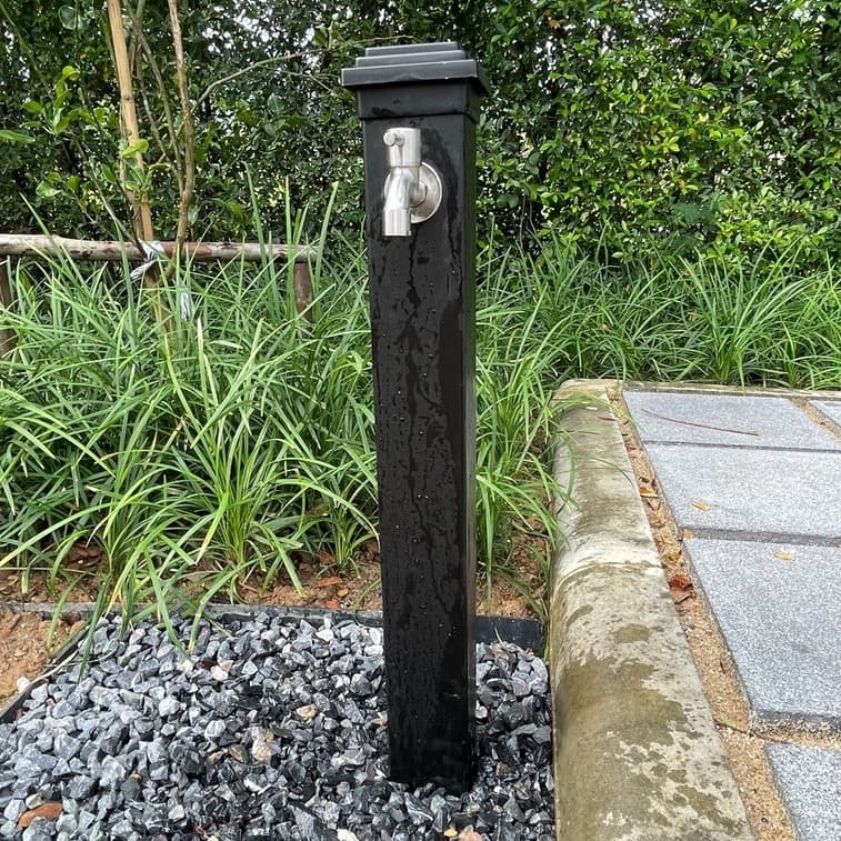 Vilann เสาก๊อกน้ำกลางแจ้ง uPVC สำหรับตกแต่งสวน ขนาด 3 3/8 นิ้ว สูง 70 ซม. ใช้กับก๊อก 6 หุน รูปที่ 7