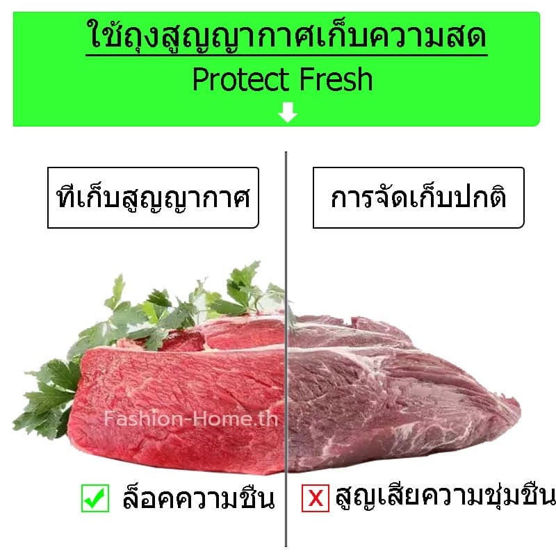 ⭐โค้ดส่วนลด⭐ ถุงซีลสูญญากาศ หนา 190 ไมครอน แพ็คล่ะ 50/100ใบ ถุงนูน 17*25cm 20*30cm ถุงเก็บอาหาร ถุงซีลสูญญากาศลายนูน รูปที่ 7