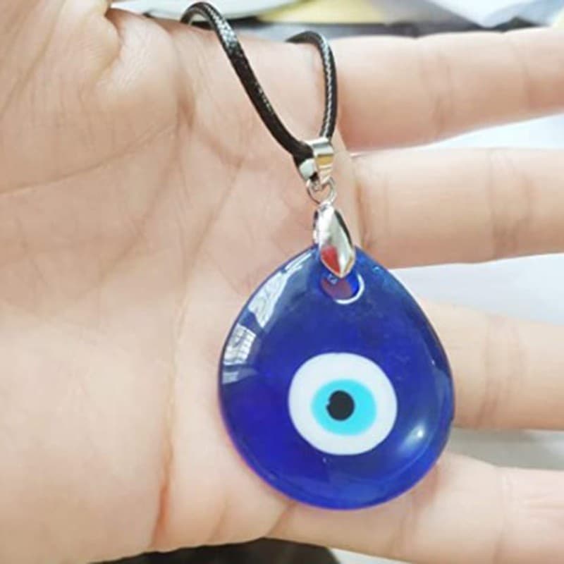 เครื่องประดับ สร้อยคอ จี้ตาชั่วร้ายนําโชค ทรงกลม สีฟ้า เหมาะกับของขวัญ สําหรับผู้หญิง รูปที่ 6