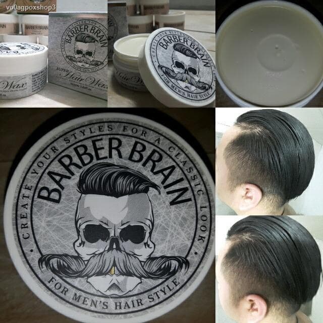 Barber Brain Super Hair Wax บาร์เบอร์ เบรน ซุปเปอร์ แฮร์ แว๊กซ์ เนื้อ แมท จัดทรงผม เซ็ท matte langel L'ANGEL รูปที่ 3