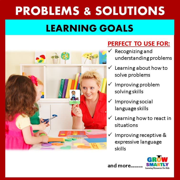 Problem & Solution แฟลชการ์ดสําหรับเด็กกิจกรรมบําบัดคําพูดความล่าช้าออทิสติกการบําบัดคําพูด รูปที่ 8