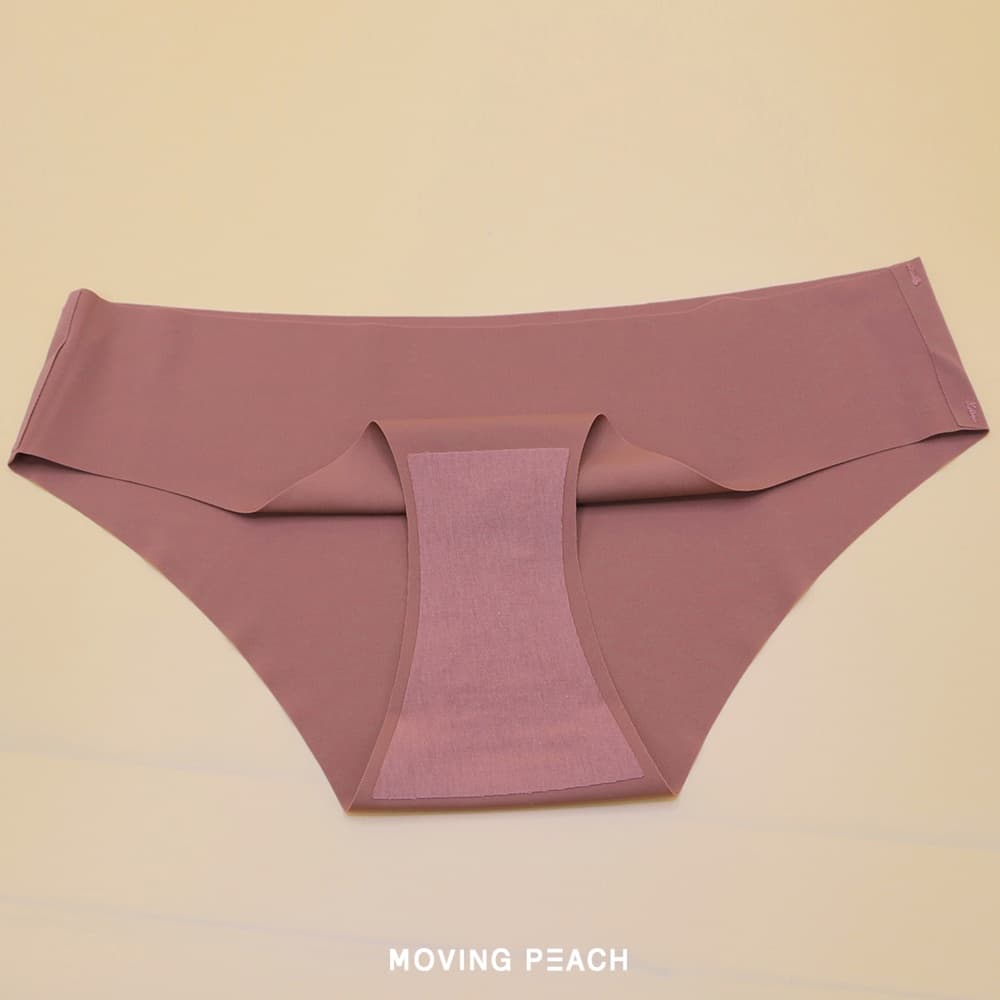 MOVING PEACH กางเกงชั้นใน ผ้าเรยอน ไร้รอยต่อ สําหรับผู้หญิง S-XL รูปที่ 4