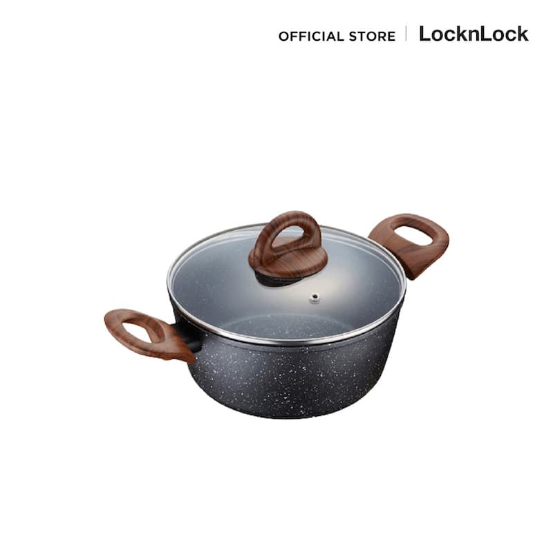 LocknLock หม้อสองหูพร้อมฝาปิด Baum Series ขนาด 20 cm. รุ่น LBU1202 รูปที่ 1