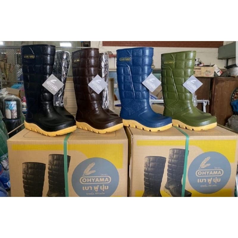 รุ่นใหม่ล่าสุด รองเท้าบู๊ต Ohyama B.003 สูง15นิ้ว ฟู นุ่ม เนื้อหนา รับน้ำหนักได้ดีเป็นพิเศษ รูปที่ 4