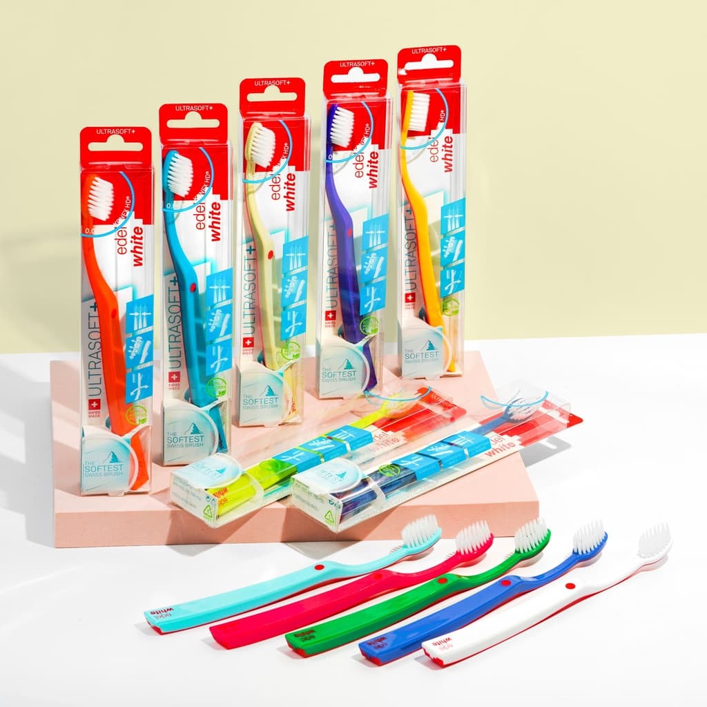 EDELWHITE UltraSoft Flosserbrush แปรงสีฟัน ขนนุ่มพิเศษ ถนอมเหงือก รูปที่ 4