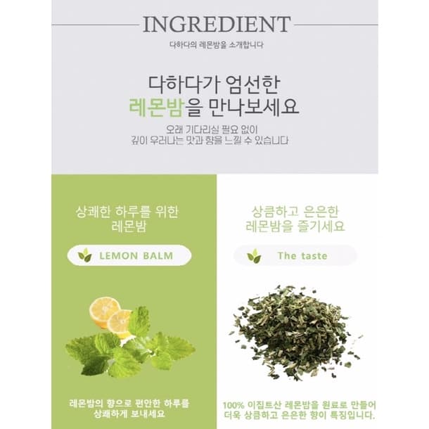 DAHADA ชามิ้นเลม่อน Lemon Balm ช่วยทำให้ผ่อนคลาย หอม ชดชื่น รูปที่ 9