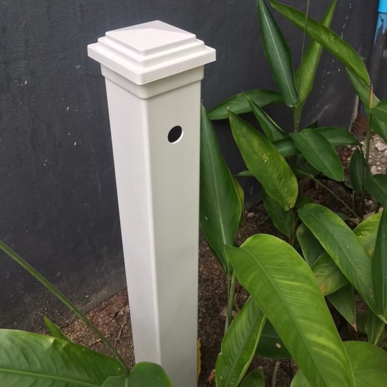 Vilann เสาก๊อกน้ำกลางแจ้ง uPVC สำหรับตกแต่งสวน ขนาด 3 3/8 นิ้ว สูง 70 ซม. ใช้กับก๊อก 6 หุน รูปที่ 3