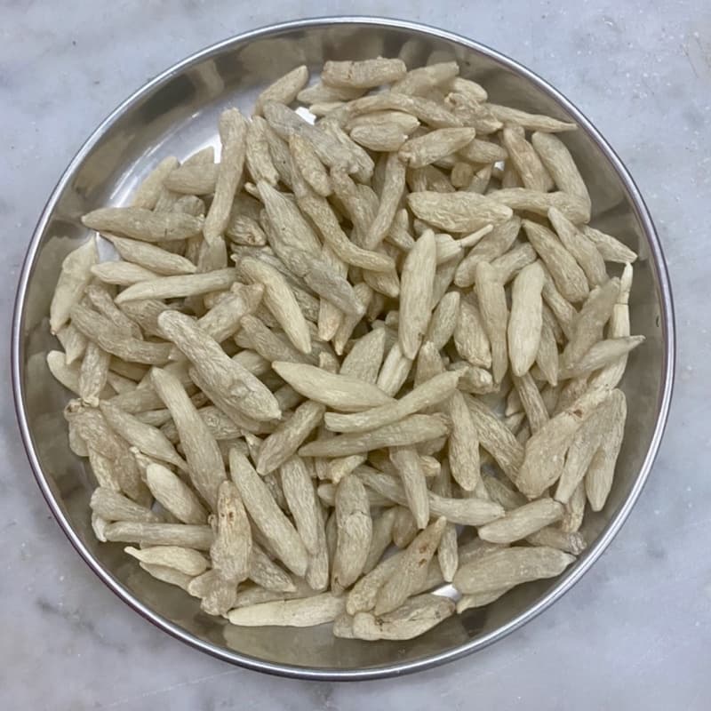 แบะตง 100 กรัม ม่ายตง Dwarf Lily-Turf Root แบะเหมิ่งตง Mai dong สมุนไพรจีน รูปที่ 1