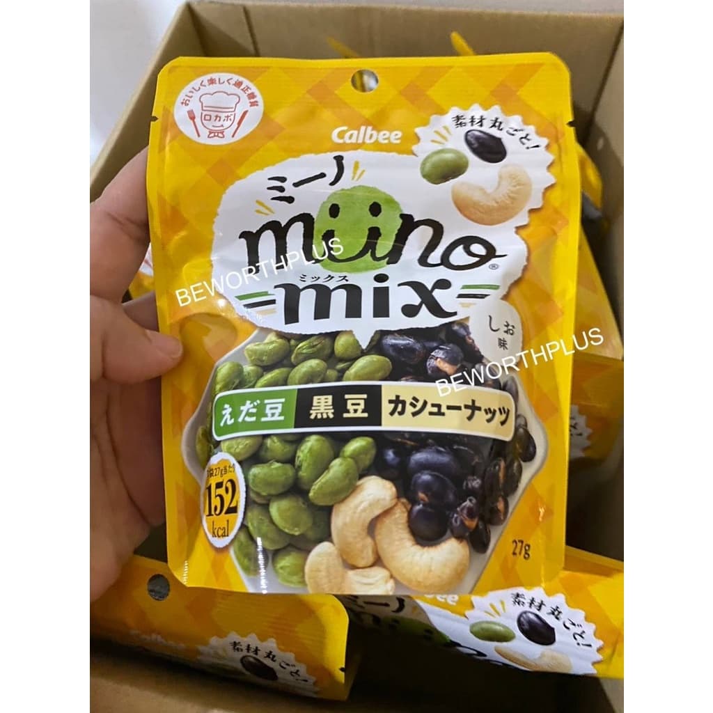 Calbee Miino มี 5 รส ถั่วนำเข้าจากญี่ปุ่น มาใรรูปแบบบรรจุภัณฑ์ขนาดกะทัดรัดและเป็นซองซิป รูปที่ 6