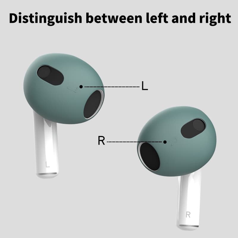 จากไทย1คู่ ซิลิโคนหูฟัง สำหรับแอร์พ็อต For Airpods 3 เคสซิลิโคนหูฟังสำหรับแอร์พอร์ต Ear Tips Skin Cover จุกยางซิล รูปที่ 4
