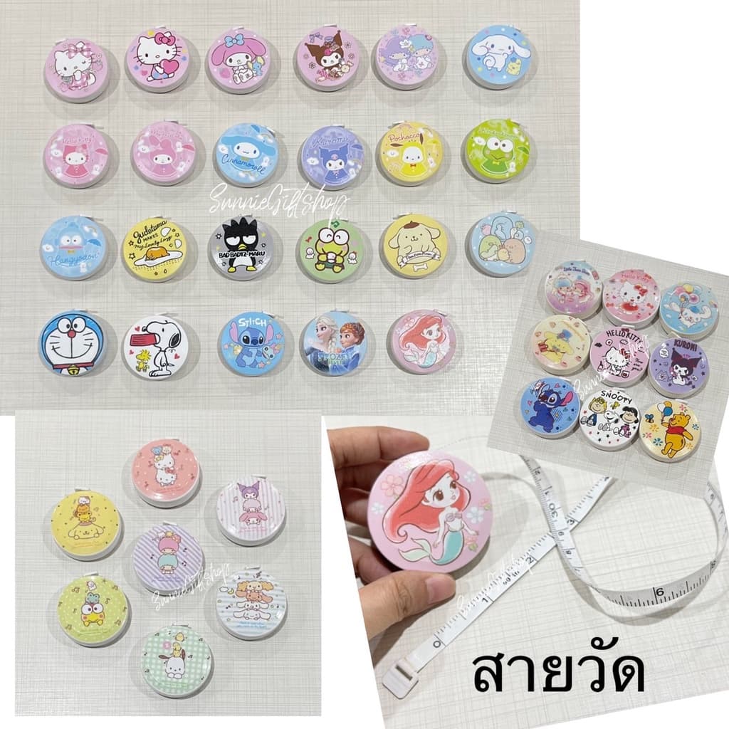 สายวัดพกพา สายวัดเอว ลายการ์ตูน รูปที่ 1