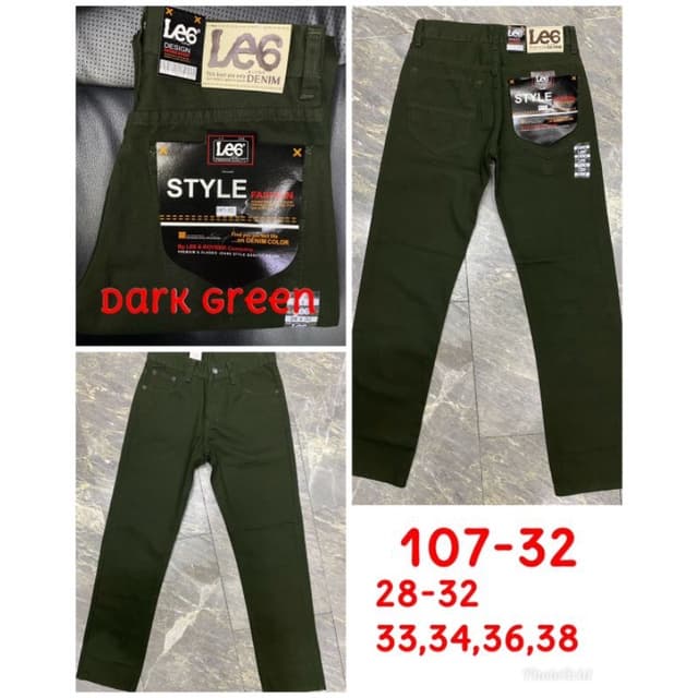 L107 กางเกงขายาวผู้ชาย ทรงกระบอกใหญ่ ผ้าไม่ยืด เอว 28-44 นิ้ว9 รูปที่ 5