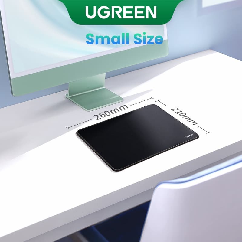 Ugreen แผ่นรองเมาส์ หนา 4 มม. / 2 มม. สีดํา สําหรับคอมพิวเตอร์ เล่นเกม รูปที่ 1