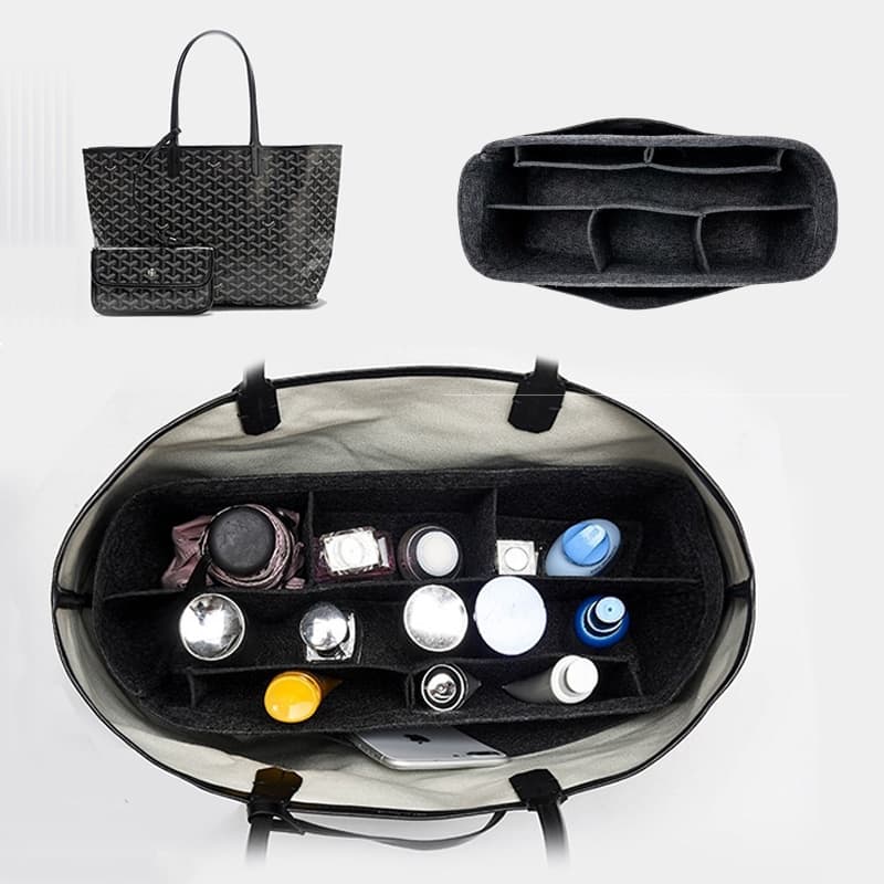 Evertoner Felt ใส่สําหรับ Gy GM PM Mini Tote กระเป๋าผู้หญิงกระเป๋าถือด้านในกระเป๋าเดินทางเครื่องสําอาง Liner กระเป๋า Shaper รูปที่ 7