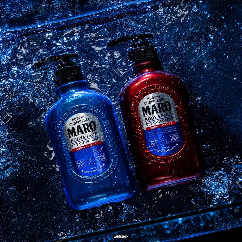 Maro Body & face Cleansing Soap 450ml. สบู่ 2in1 ชำระผิวกายและล้างหน้า กลิ่น Herb Citrus ขจัดความมัน รูปที่ 6