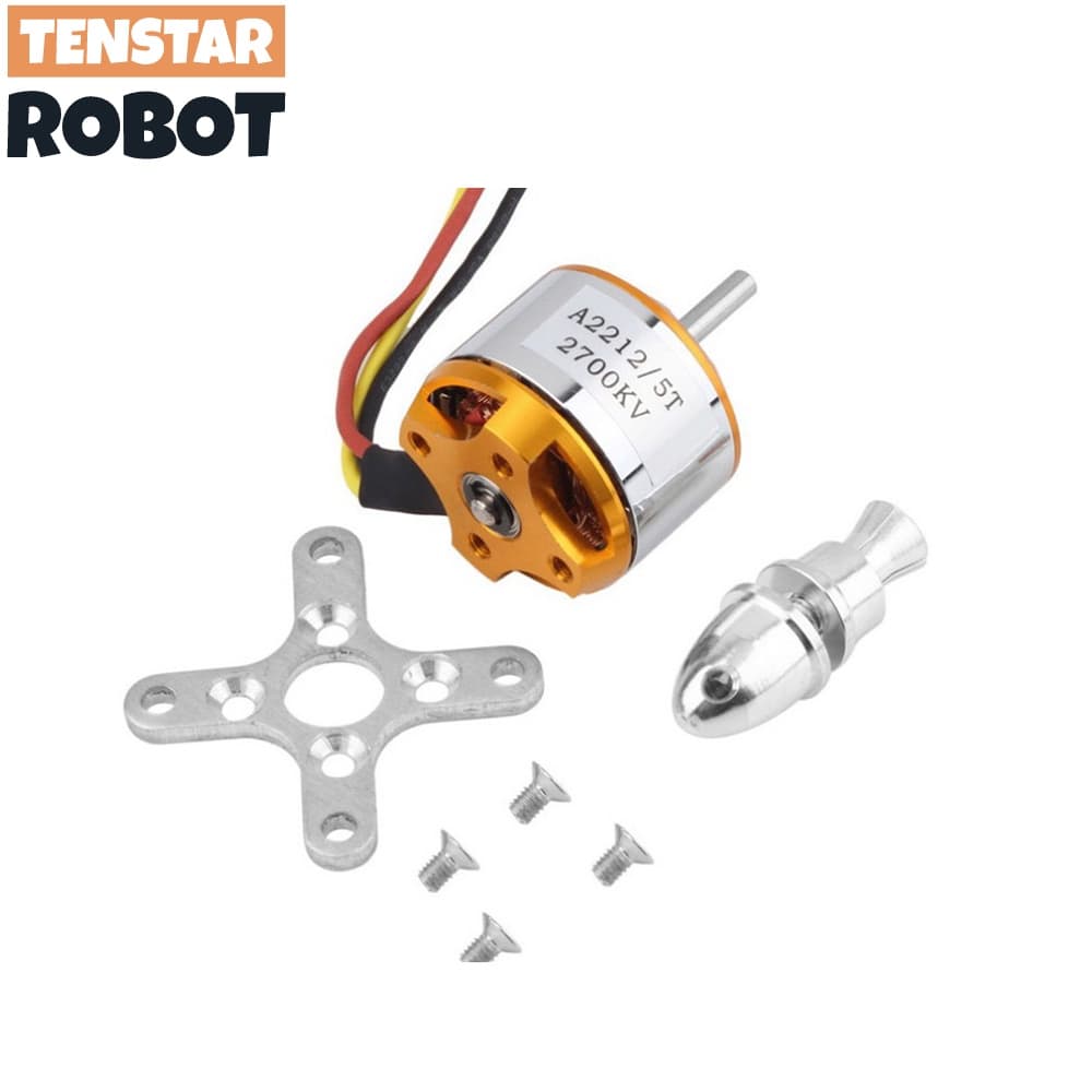 มอเตอร์ไร้แปรงถ่าน A2212 930KV 1000KV 1400KV 2200KV 2450KV 2700KV สําหรับเครื่องบินบังคับ รูปที่ 3