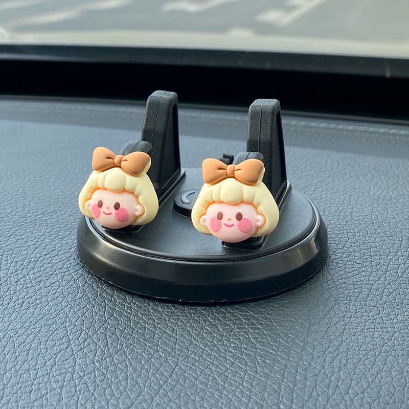 ขาตั้งมัลติฟังก์ชั่น อุปกรณ์ตกแต่งภายในรถยนต์ที่ วางโทรศัพท์ในรถยนต์ ฐานมาพร้อมกาว ฐานหมุนได้ เหมาะสำหรับแดชบอร์ดรถยนต์ รูปที่ 7