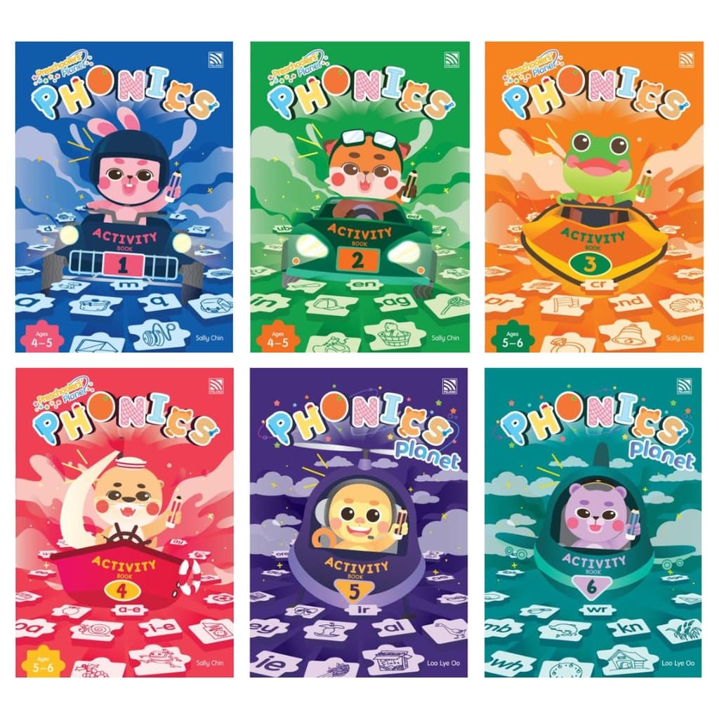 Preschoolers' Planet Phonics Activity แบบฝึกหัดภาษาอังกฤษสำหรับเด็กอนุบาล Pelangithai รูปที่ 1